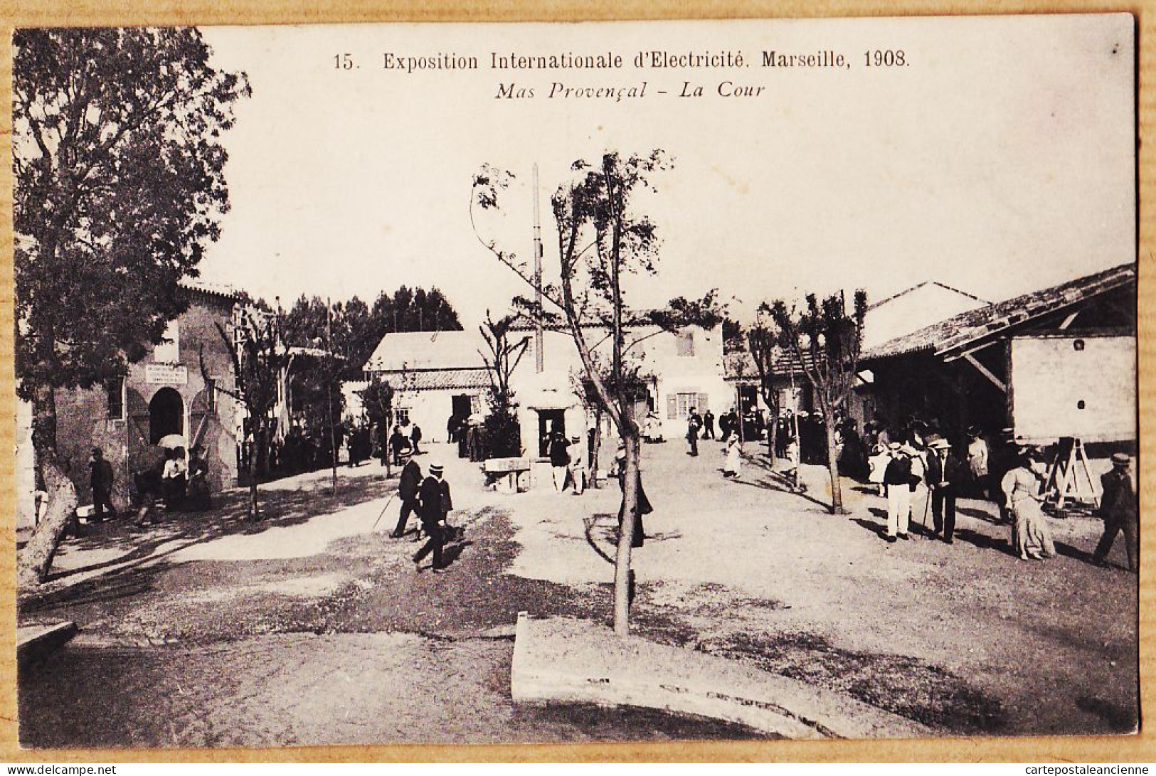 35029 / MARSEILLE Exposition Internationale Electricité 1908 Mas Provençal La Cour- Photo BAUDOUIN-VINCENT 15 - Exposition D'Electricité Et Autres