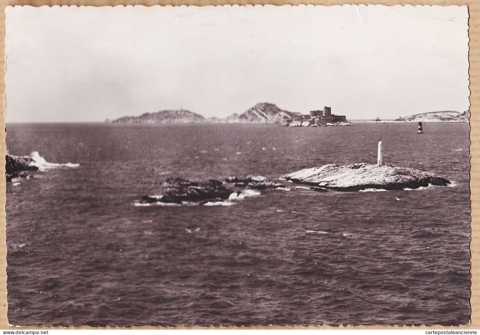 35121 / MARSEILLE Bouches-du-Rhone Château D'IF Et Les Iles 1950s Photo-Bromure TARDY 35 - Castillo De If, Archipiélago De Frioul, Islas...