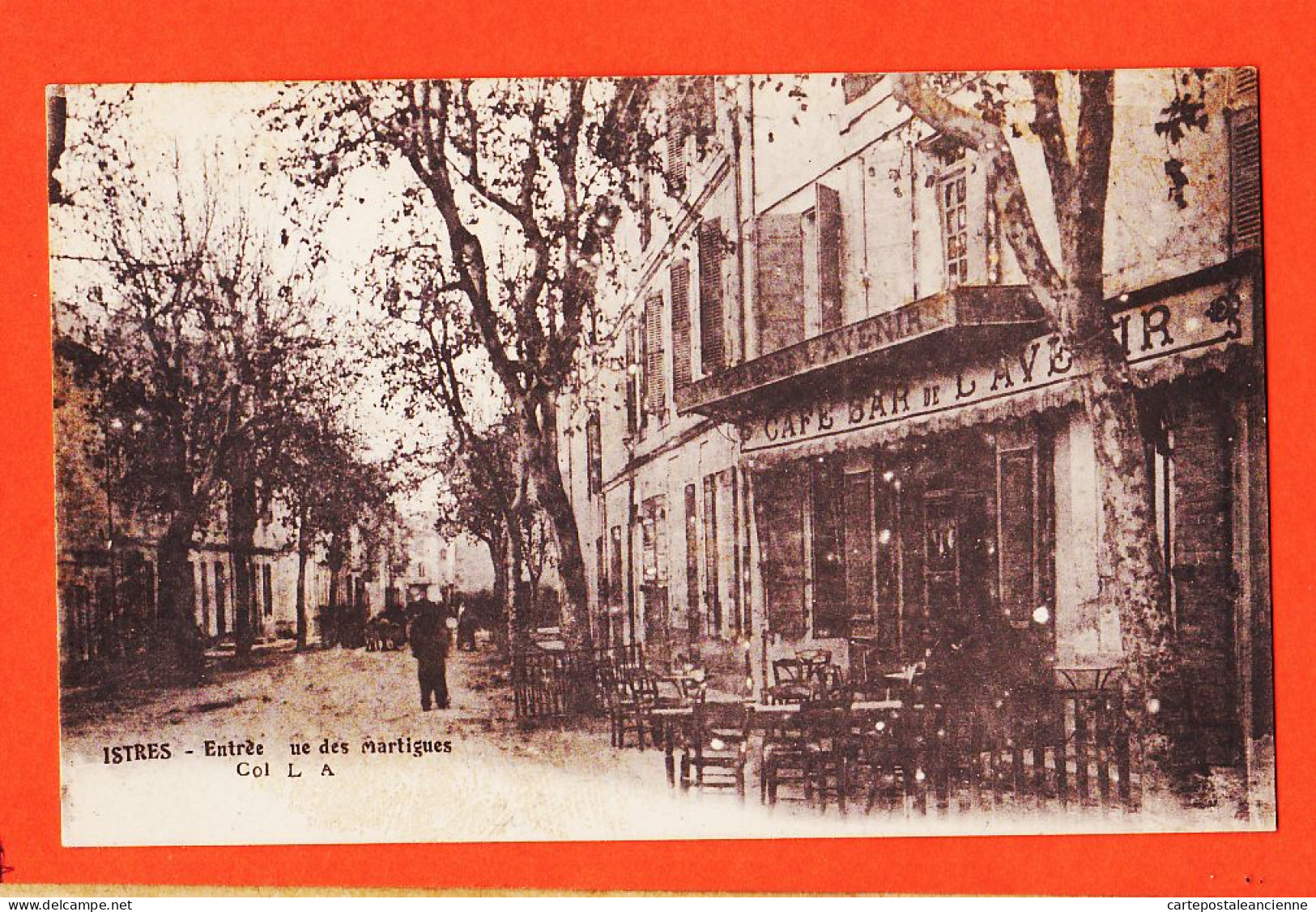 35162 / Peu Commun ISTRES (13) Café-Bar De L' AVENIR Entrée Rue Des MARTIGUES 1910s Coll. L.A  Bouches Du Rhone  - Istres