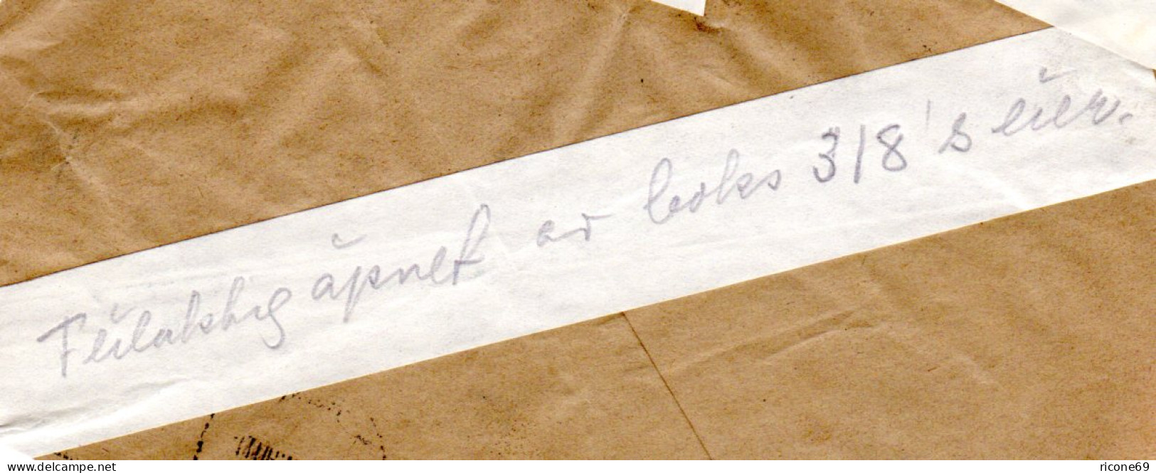 DR 1937, 25 Pf. Auf Versehentlich Geöffnetem Brief V. Berlin N. Norwegen - Lettres & Documents