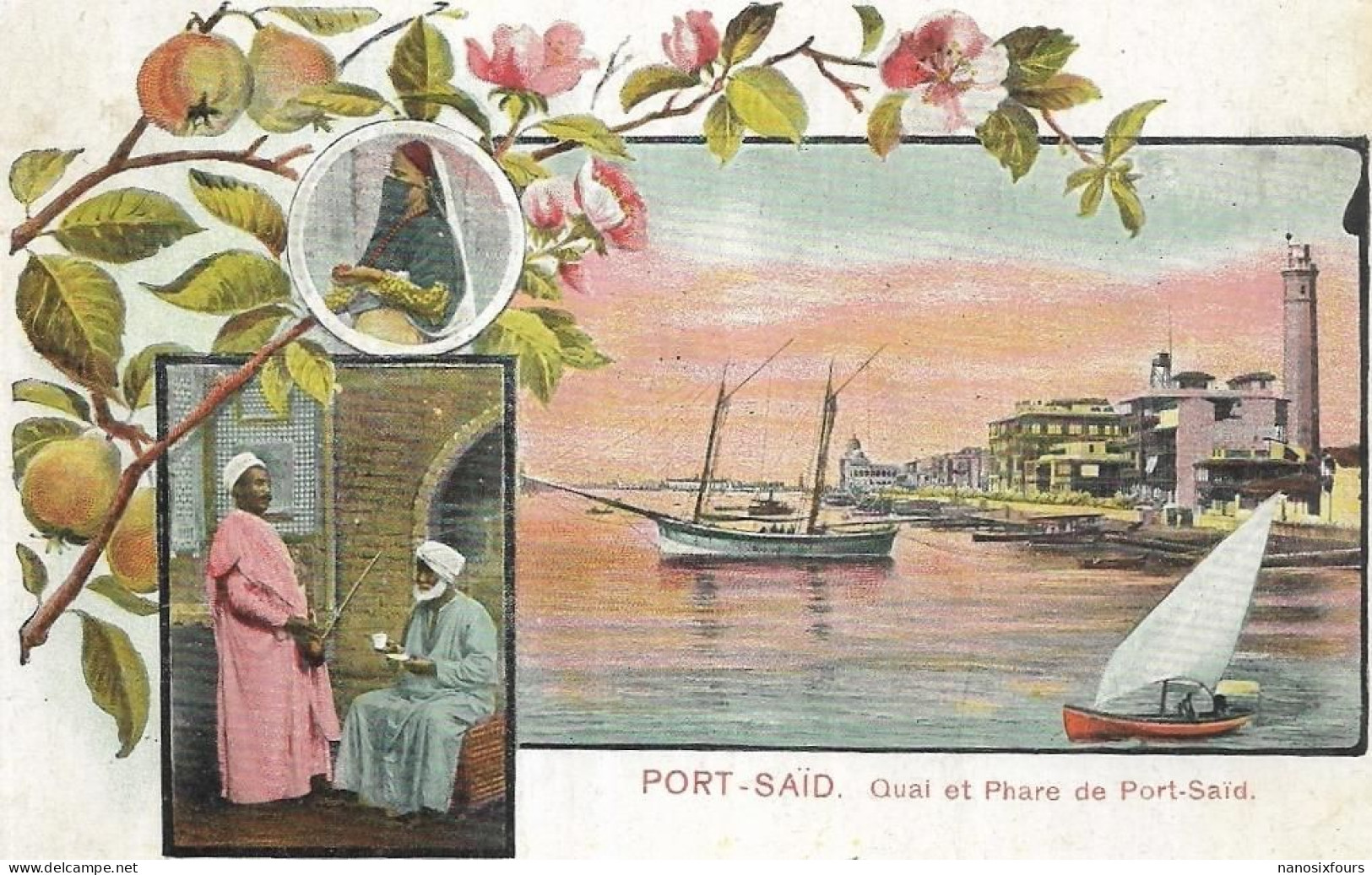 EGYPTE.  PORT SAID . QUAI ET PHARE DE PORT SAID - Port Said