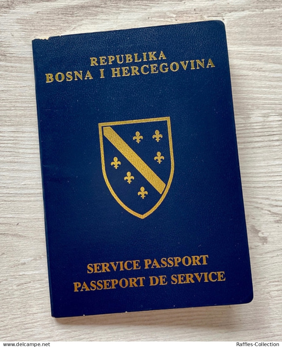 Bosnia Herzegovina Service Passport Passeport Reisepass Pasaporte Passaporto - Historische Documenten