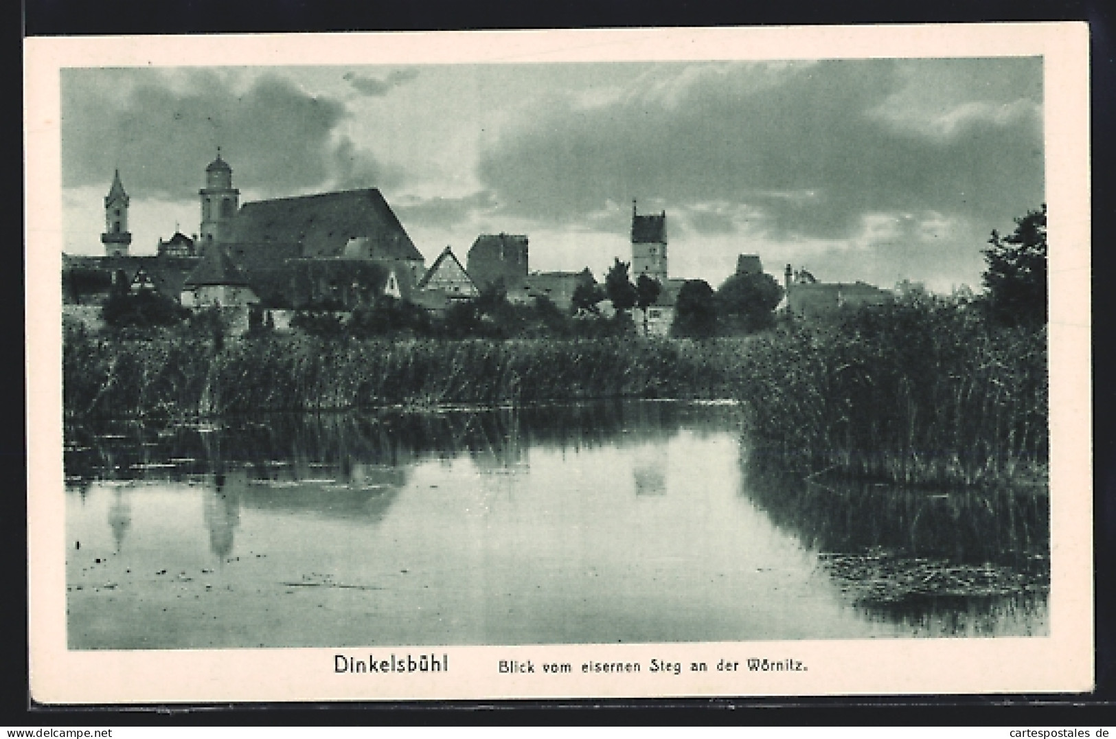 AK Dinkelsbühl, Blick Vom Eisernen Steg An Der Wörnitz  - Dinkelsbuehl