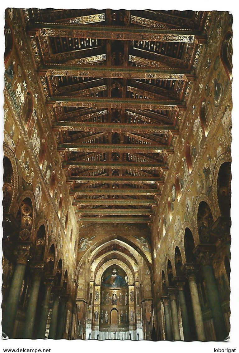 INTERNO DEL DUOMO - IL SOFFITTO / INSIDE OF THE DUOMO - THE CEILING.-  PALERMO .-( ITALIA ) - Palermo