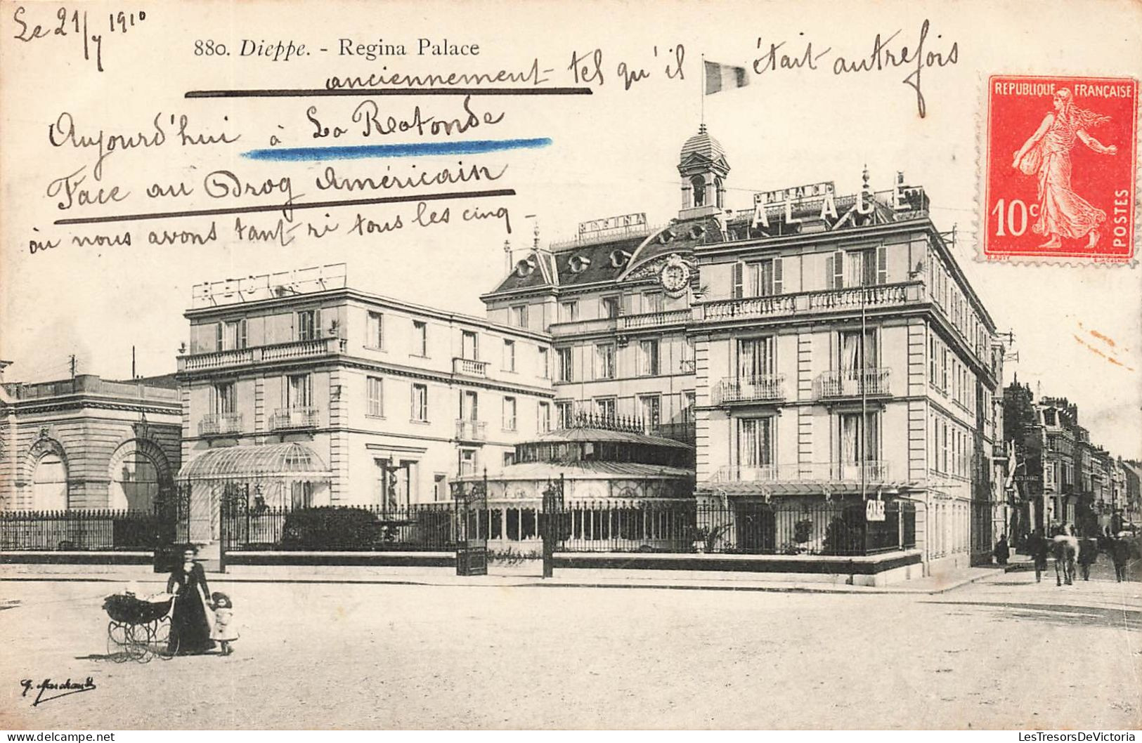 FRANCE - Dieppe - Regina Palace - Carte Postale Ancienne - Dieppe