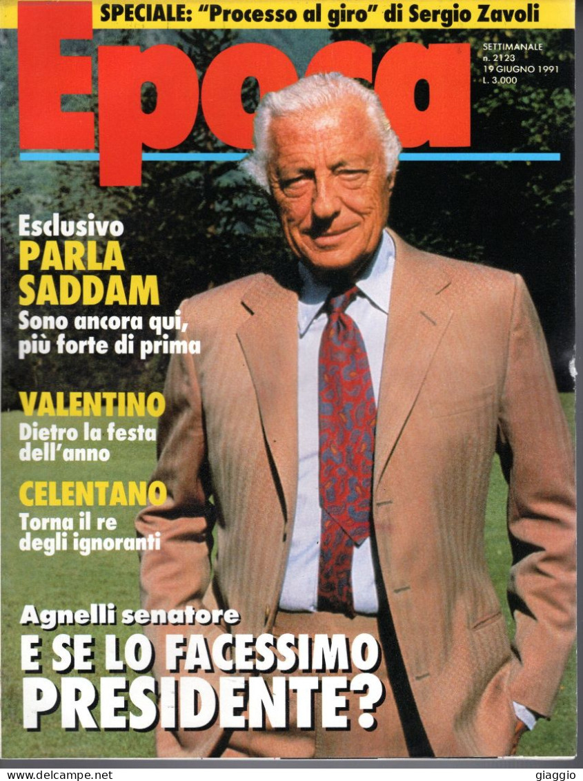 °°° RIVISTA EPOCA N° 2123 DEL 19 GIUGNO 1991 °°° - Autres & Non Classés