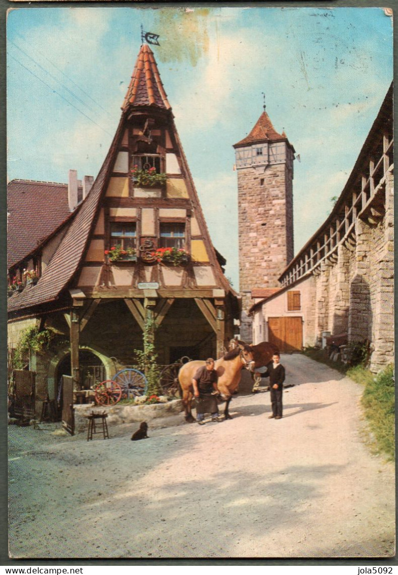 ALLEMAGNE - ROTHENBURG OB TAUBER - Alte Schmiede Und Röder Turm - Rothenburg O. D. Tauber