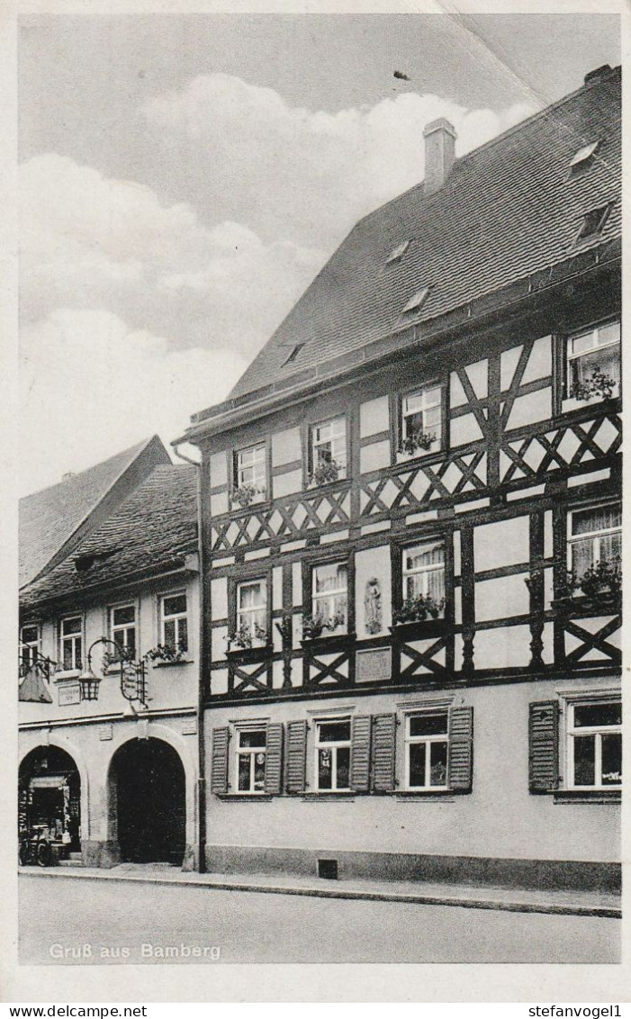 Bamberg, Gesch. 30er Jahre   Gasthof  "Blaue Glocke" - Bamberg