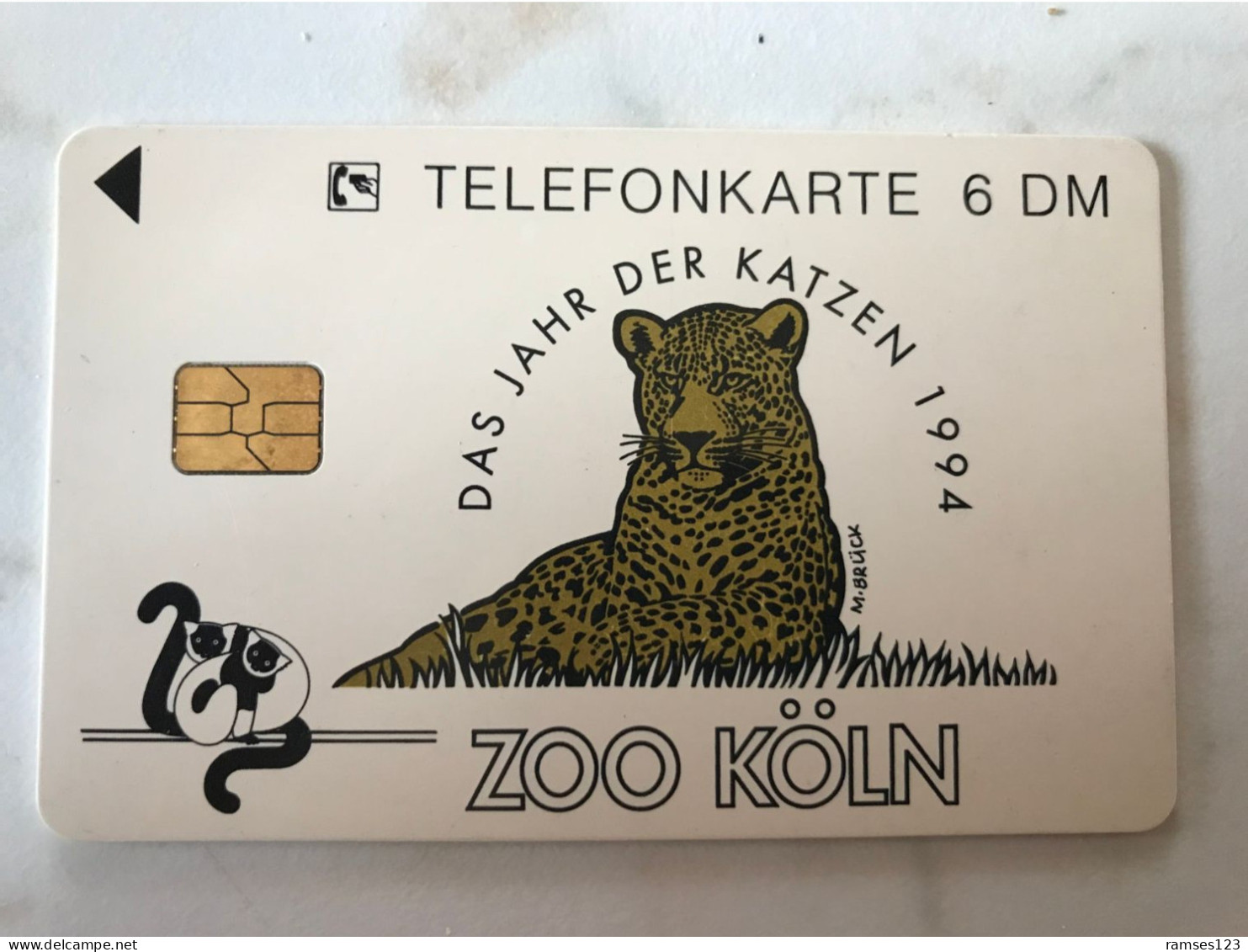 CHIP CARD GERMANY  ZOO  LEOPARD - Giungla