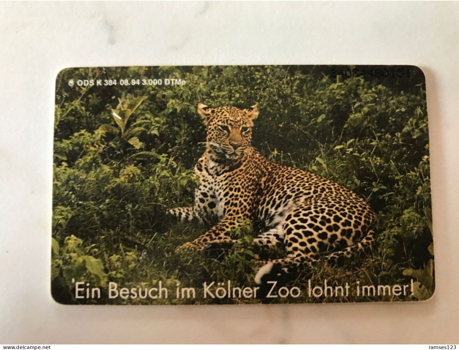 CHIP CARD GERMANY  ZOO  LEOPARD - Dschungel