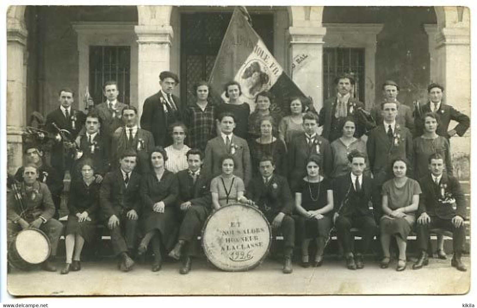 CPA 9 X 14 Isère  TULLINS  Conscrits De La Classe 1926 Avec La Liste Des Noms - Tullins
