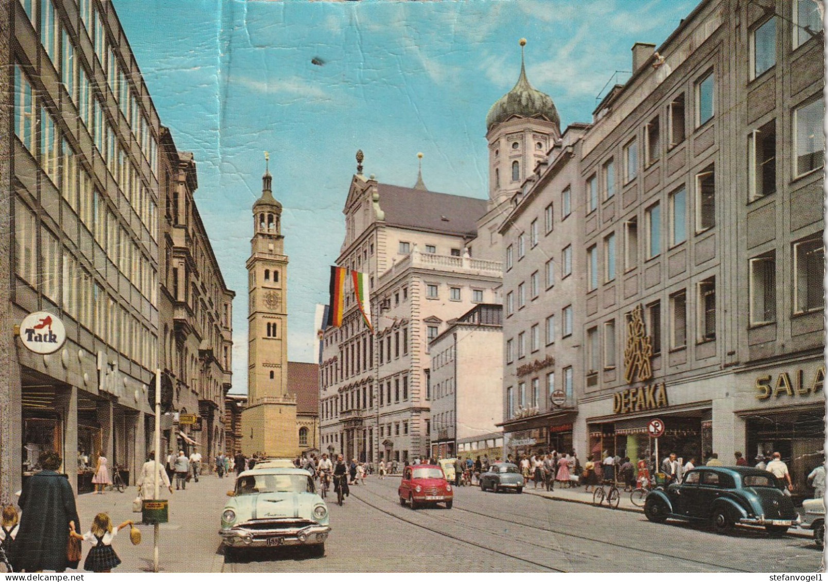 Augsburg, Gel.60er Jahre, Unter Maximilianstraße - Augsburg