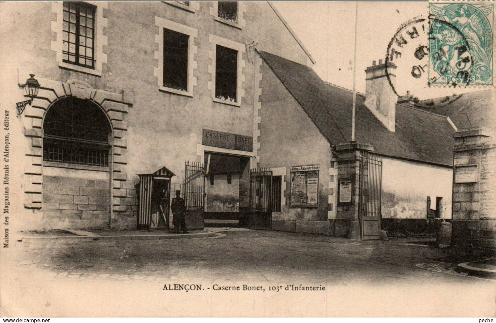 N°1683 W -cpa Alençon -caserne Bonet -103è D'infanterie- - Barracks