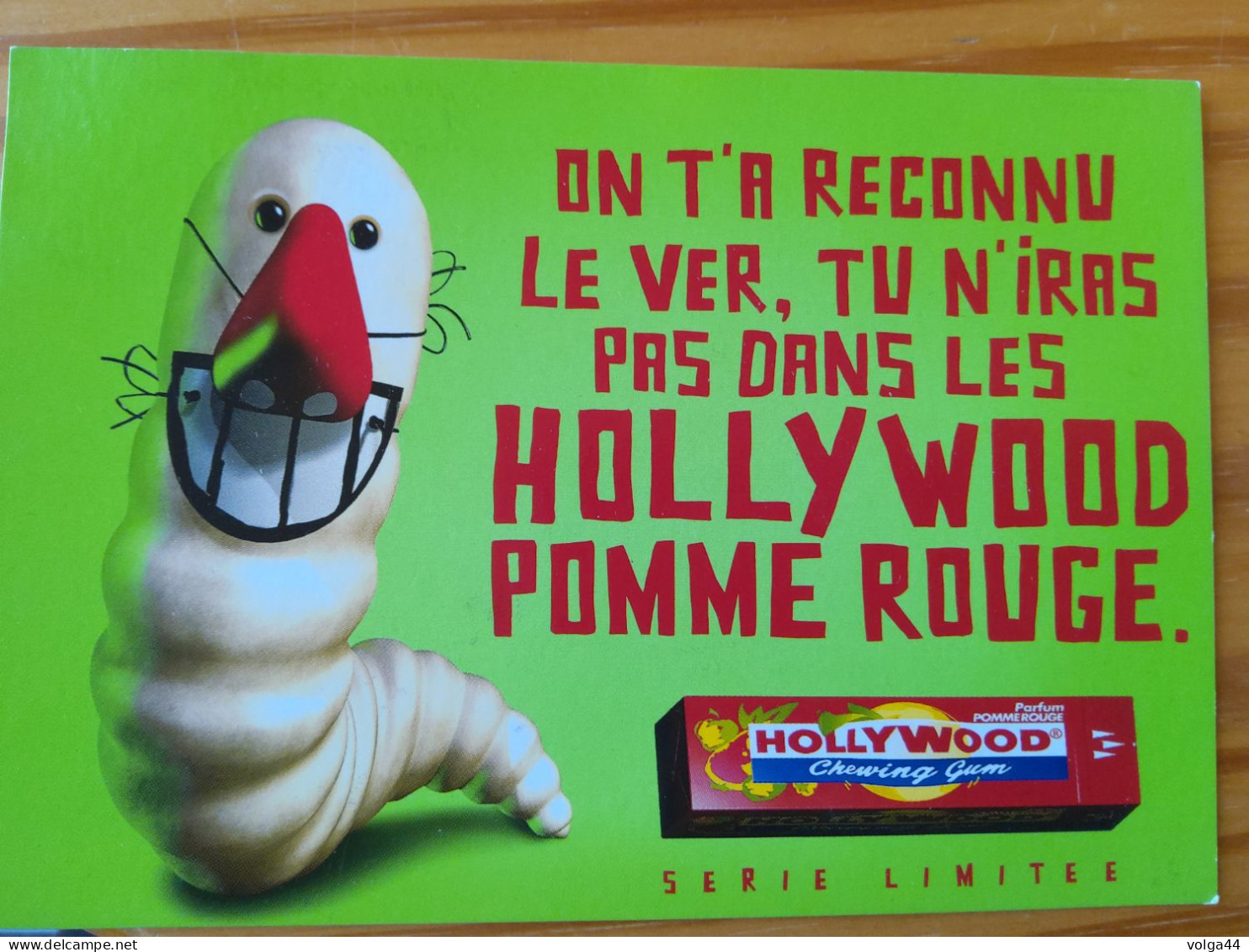 CPM - Cart.Com - HOLLYWOOD CHEWING GUM Pomme Rouge - Reclame
