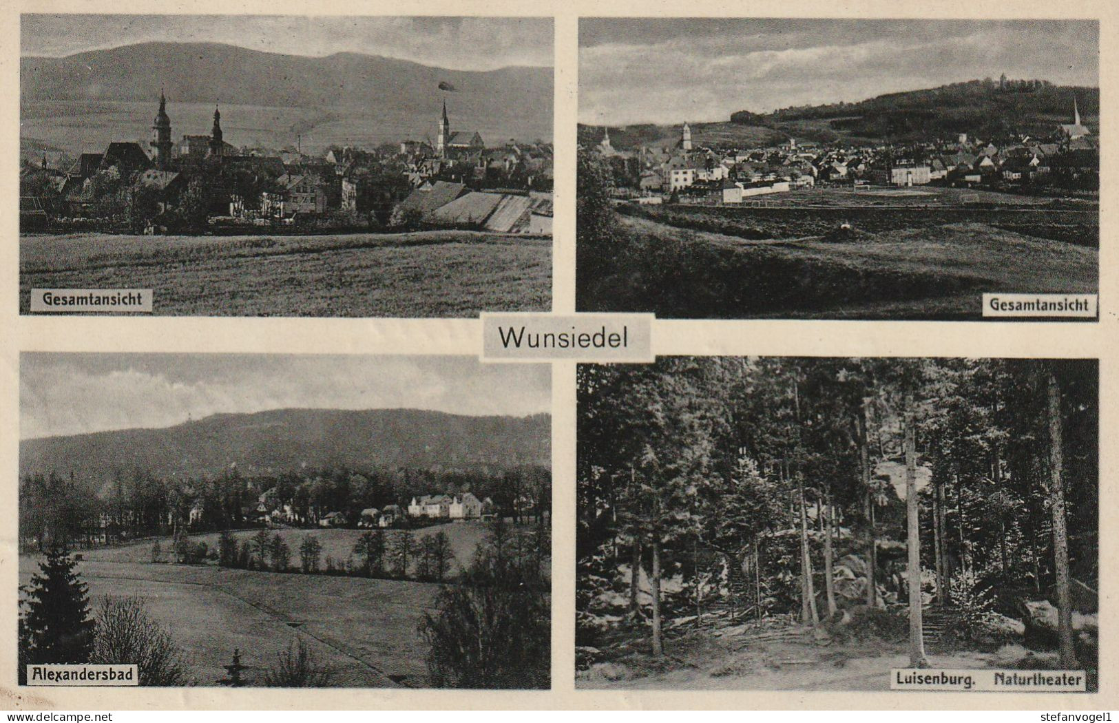 Wunsiedel  Gel. 1936  Mehrbildkarte - Wunsiedel