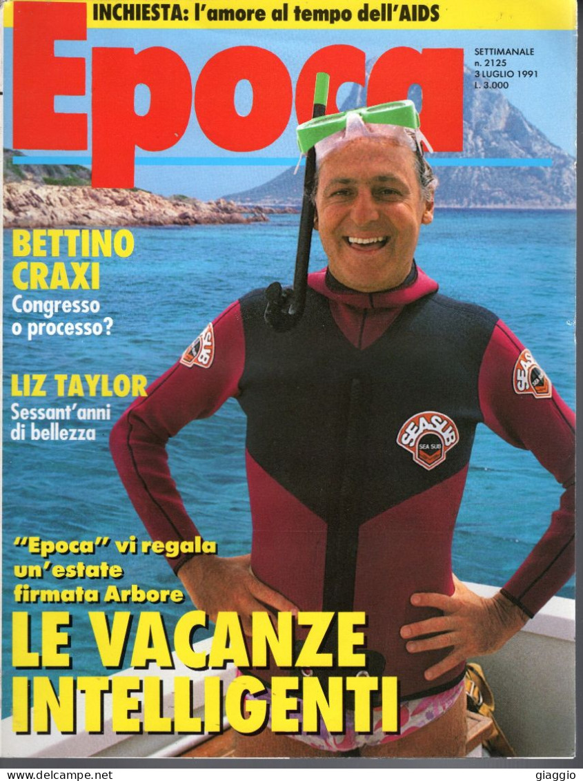 °°° RIVISTA EPOCA N° 2125 DEL 3 LUGLIO 1991 °°° - Andere & Zonder Classificatie