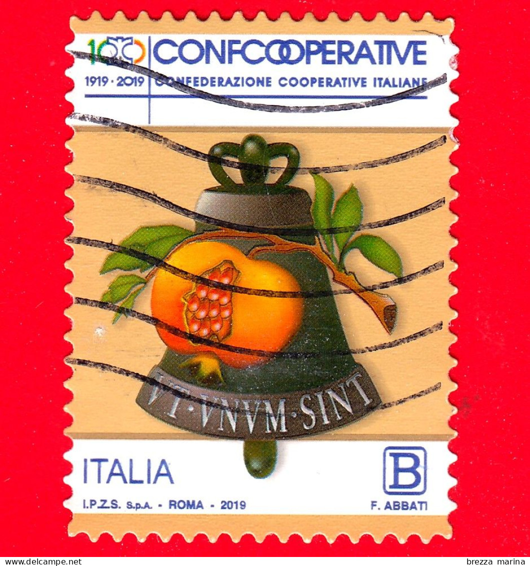 ITALIA - Usato - 2019 - 100 Anni Di Confcooperative - Confederazione Cooperative Italiane – Stemma - B - 2011-20: Usados