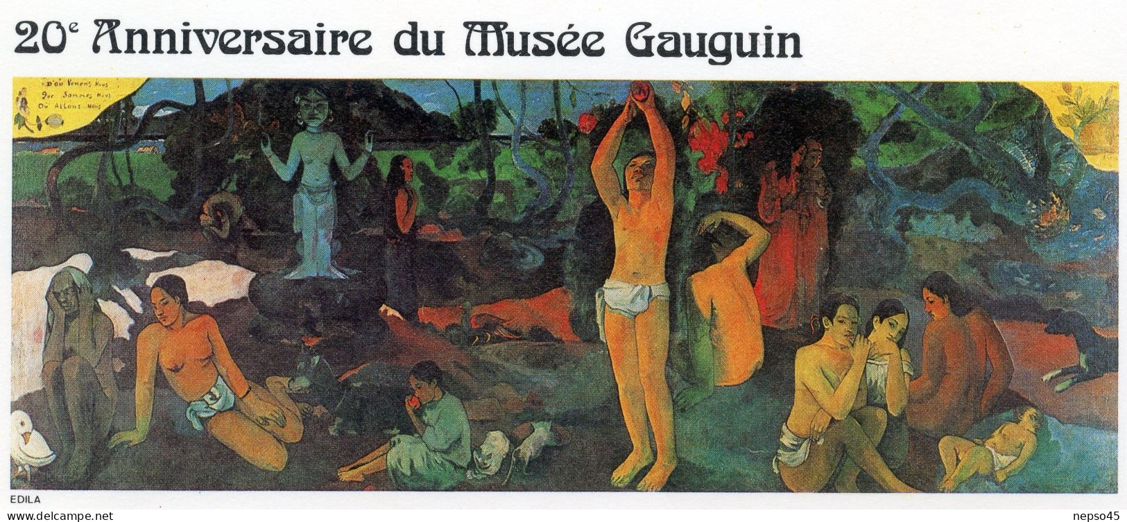 Enveloppe Timbres Premier Jour D'émission.Polynésie.Papeete 17 Mars 85.Polynésie Française Anniversaire Du Musée Gauguin - Autres & Non Classés