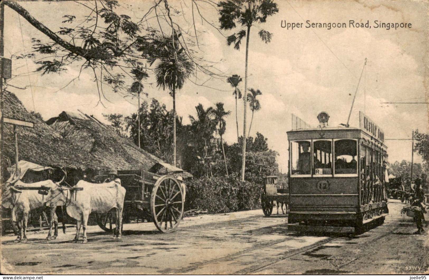 Singapore - Train - Serangoon Road - 1910 - Singapore