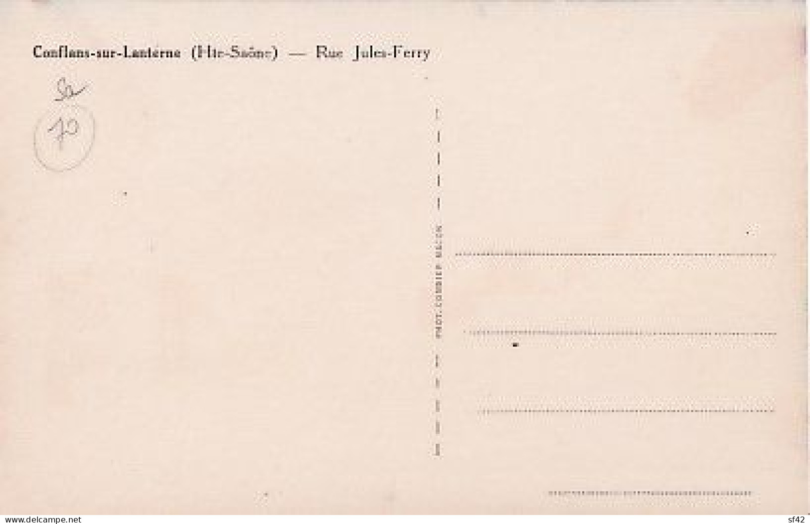 CONFLANS SUR LANTERNE                      Rue Jules Ferry - Other & Unclassified