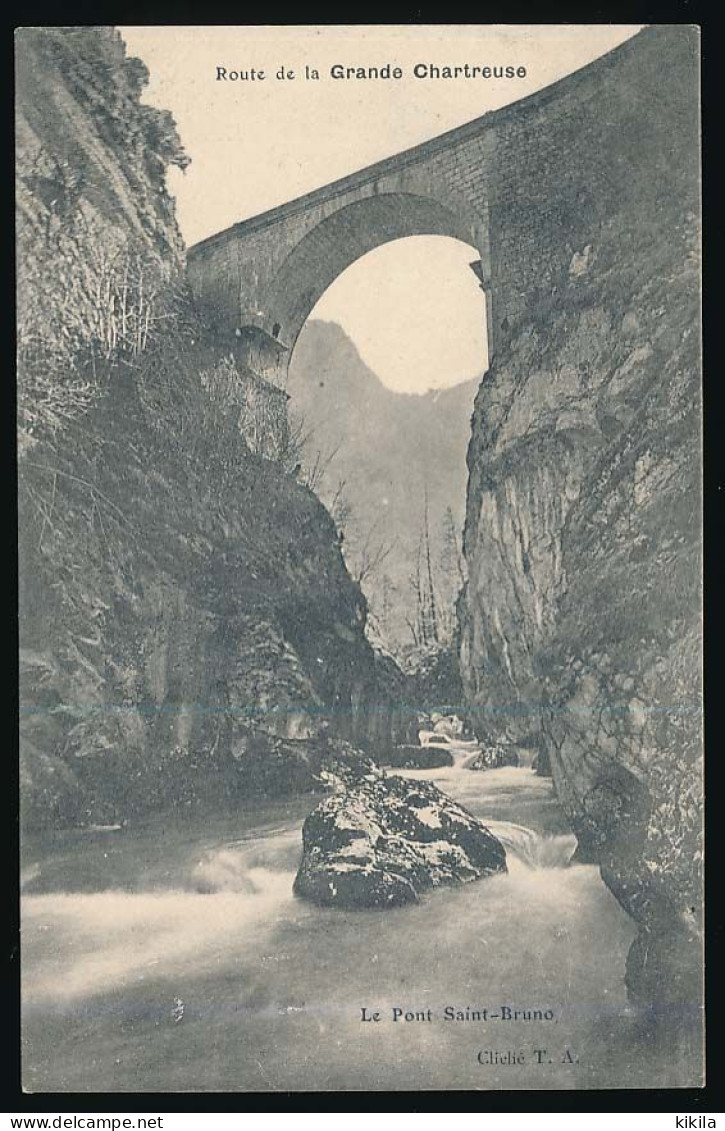 CPA 9 X 14  Isère Rroute De La GRANDE CHARTREUSE Le Pont Saint-Bruno - Chartreuse