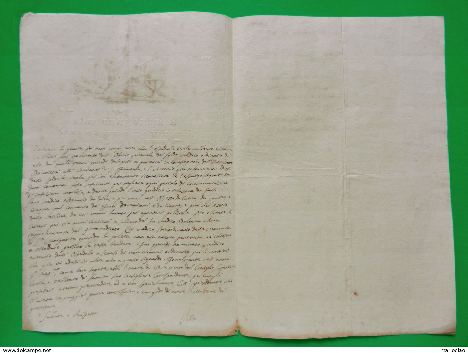 D-IT CHIERI (Torino) 1802 Occupazione Francese 18 Piovoso Anno X Amministrazione Sanità - Historical Documents