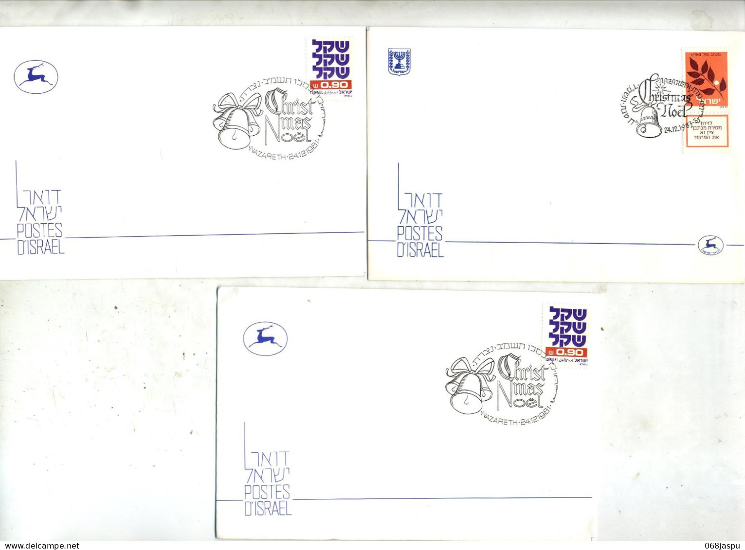 Lot 7 Lettre Cachet Nazareyh Noel - Collections, Lots & Séries