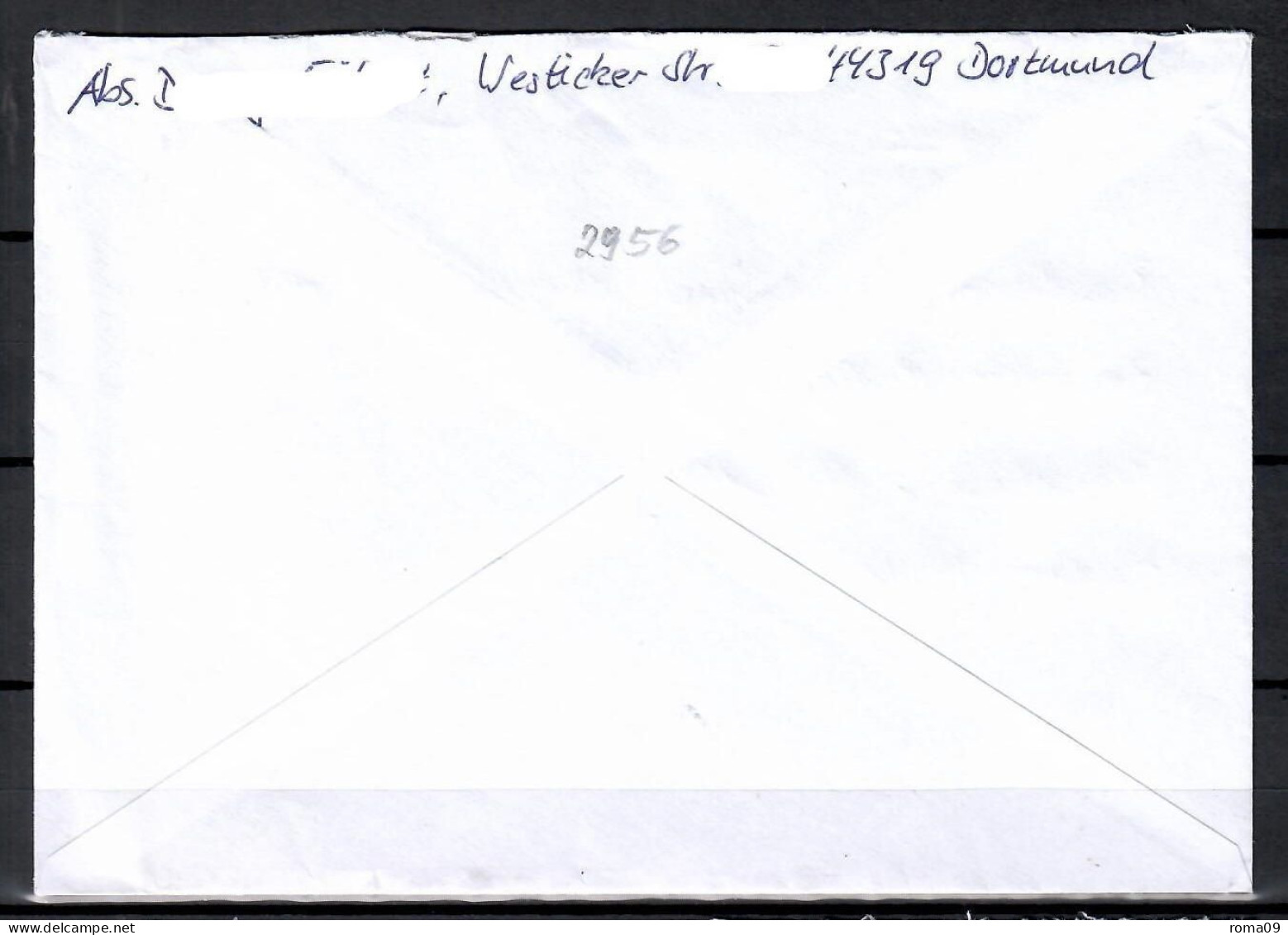 MiNr. 2956; 100 J. Deutsche Nationalbibliothek Auf Portoger. Brief Von BZ 44 Nach Halle/Saale; B-878 - Briefe U. Dokumente