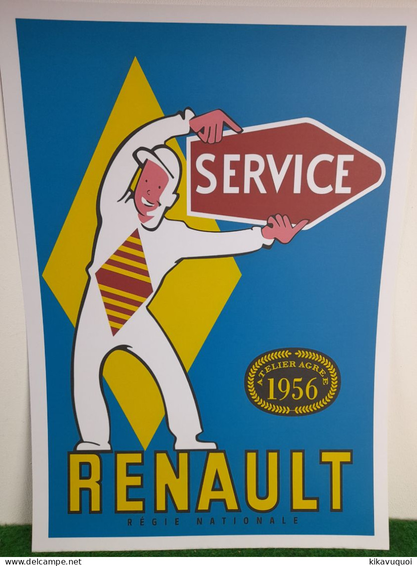 RENAULT SERVICE - AFFICHE POSTER - Cars