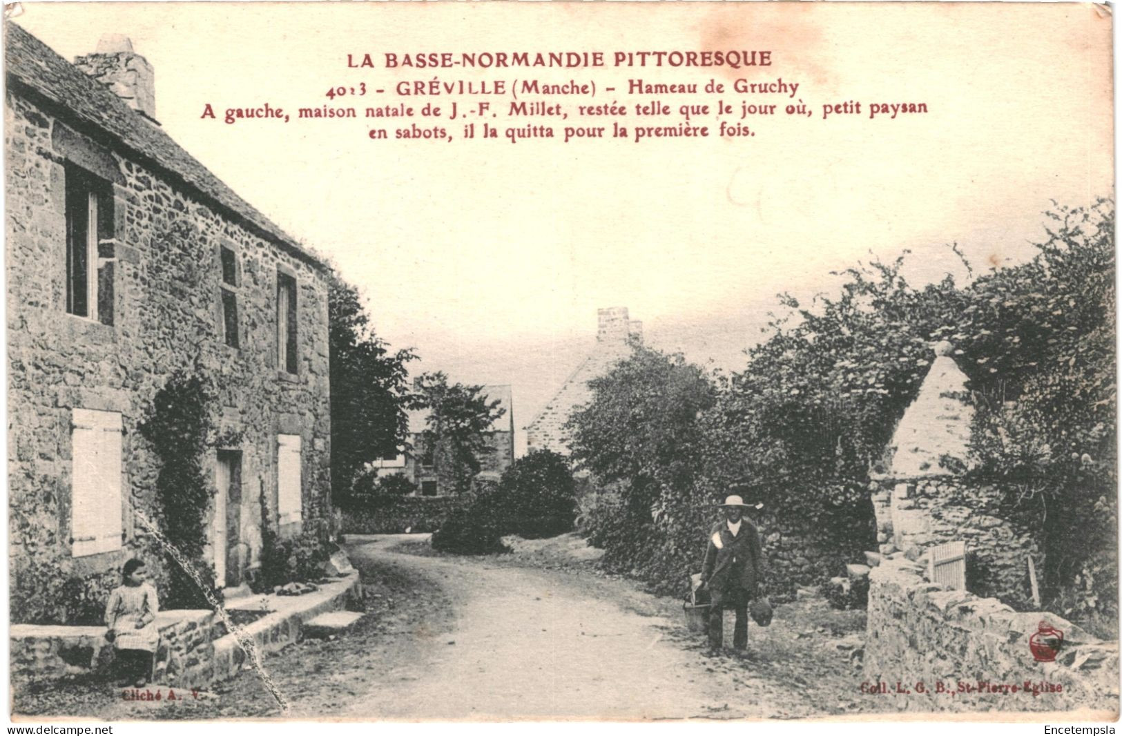 CPA Carte Postale France Gréville  Hameau De Gruchy Maison Natale De J. F. Millet   VM80340 - Cherbourg