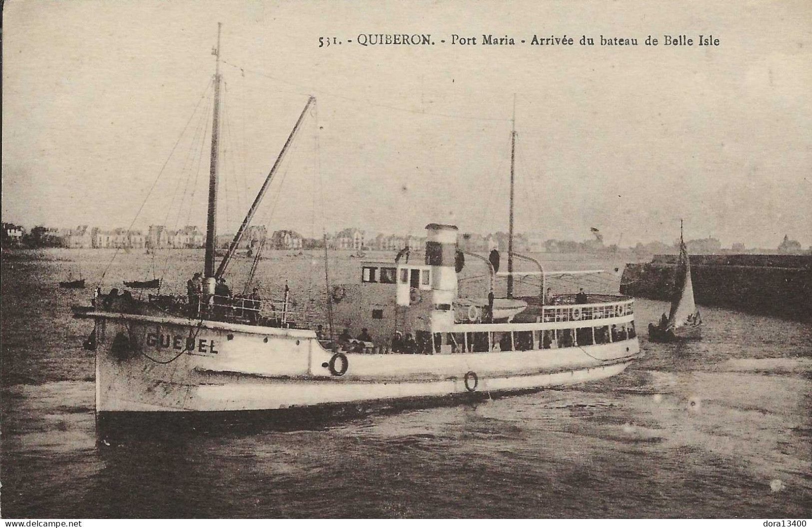 CPA56- QUIBERON- Port Maria- Arrivée Du Bateau De Belle Isle - Quiberon