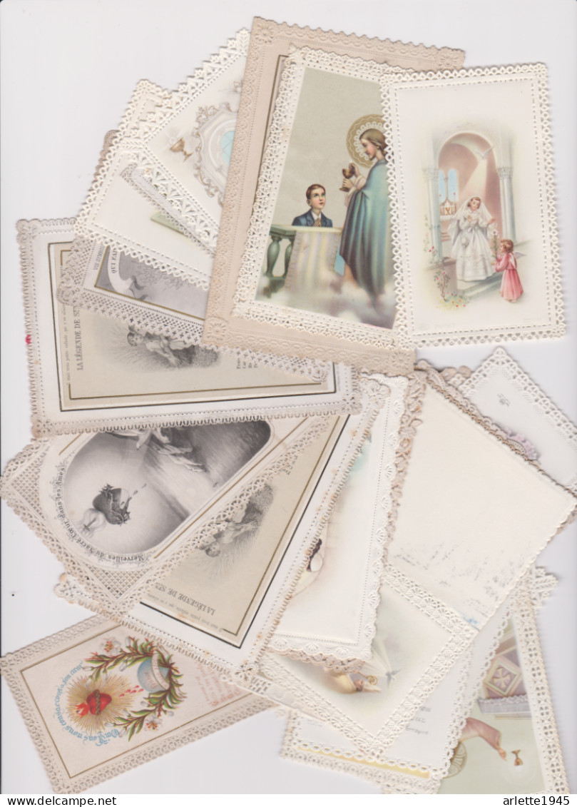 LOT 29 IMAGES COMMUNIONS CISELEES TRES PROPRE - Devotieprenten