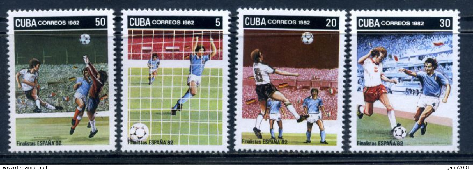 Cuba 1982 / Sports Football World FIFA Cup Spain 1982 MNH Fútbol Copa Mundial España / Cx36  C1-5 - 1982 – Espagne