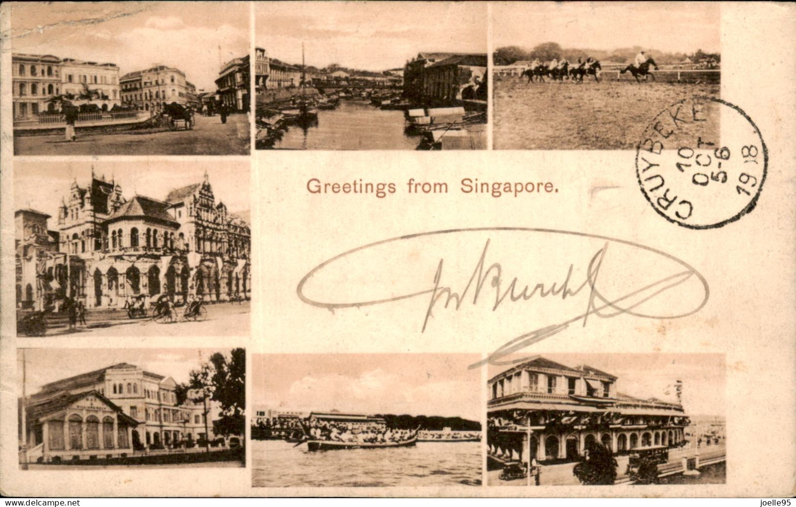 Singapore - Greetings From - 1907 - Singapore