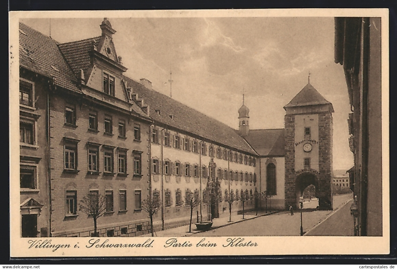 AK Villingen / Baden, Partie Beim Kloster  - Baden-Baden