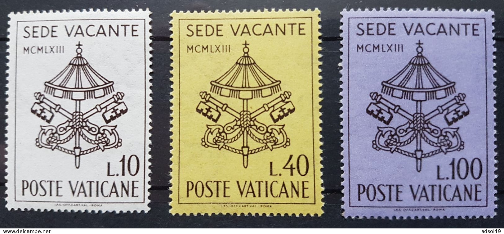 Poste Vaticane 1963 - Sede Vacante (bolli E Carta) - Nuevos