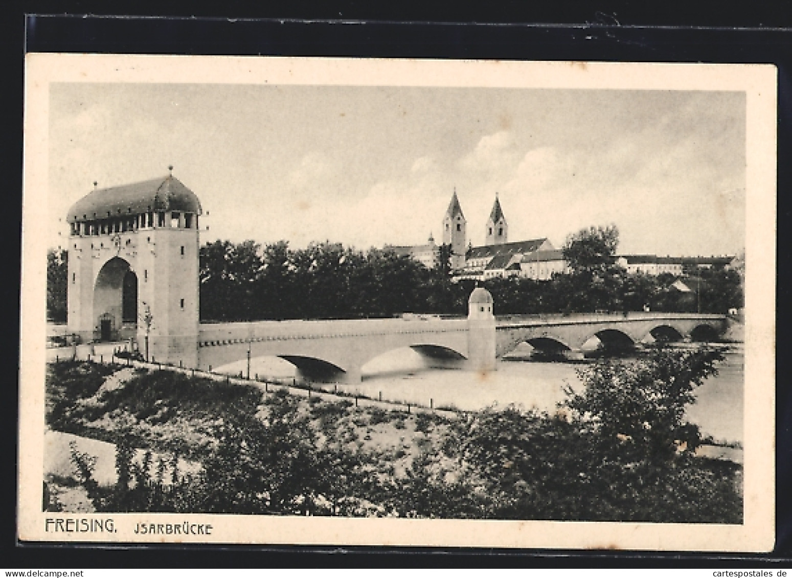 AK Freising, Isarbrücke Und Kirchtürme  - Freising