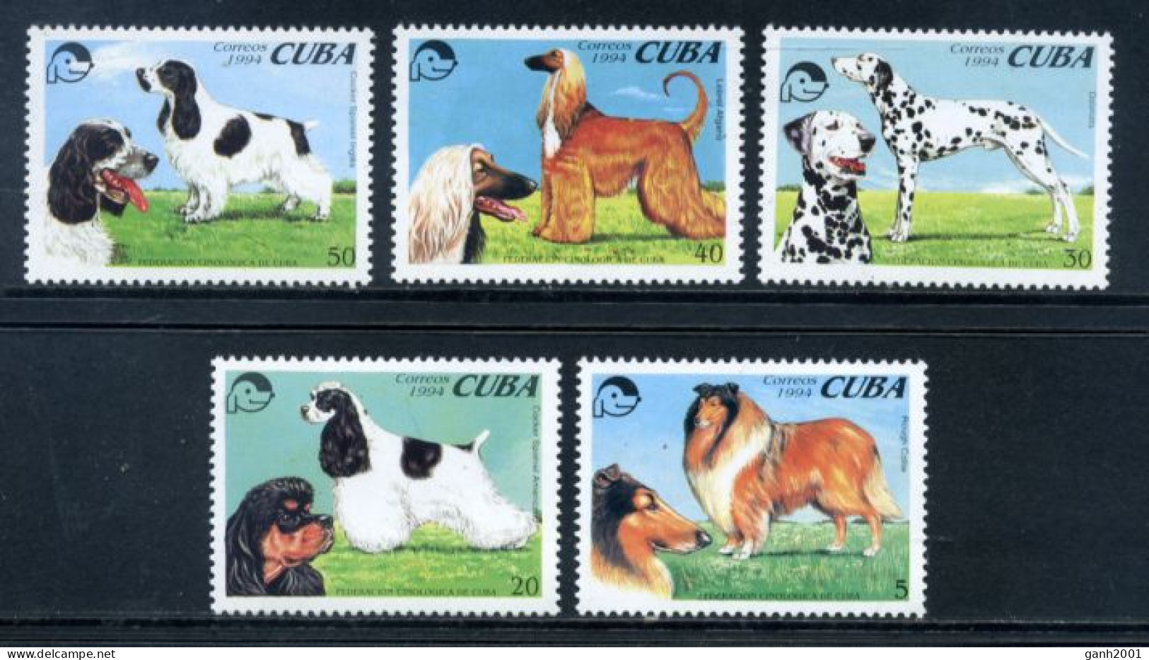Cuba 1994 / Dogs MNH Hunde Perros Chiens / Au01  C1-6 - Chiens