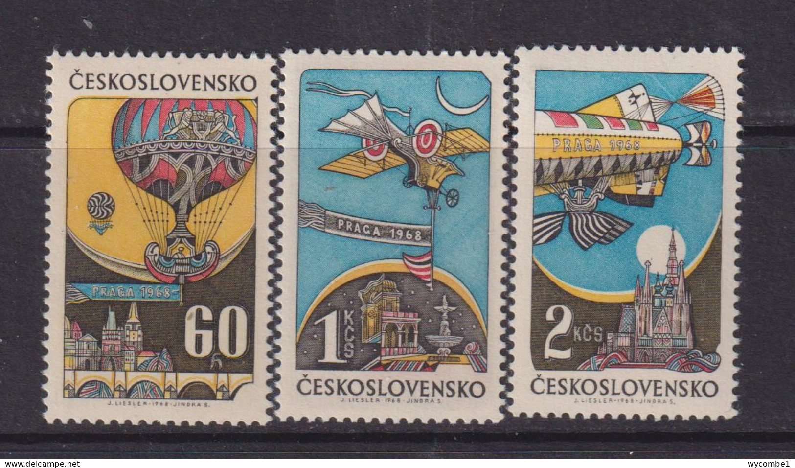 CZECHOSLOVAKIA  - 1968 Prague Stamp Exhibition Set Never Hinged Mint - Nuevos