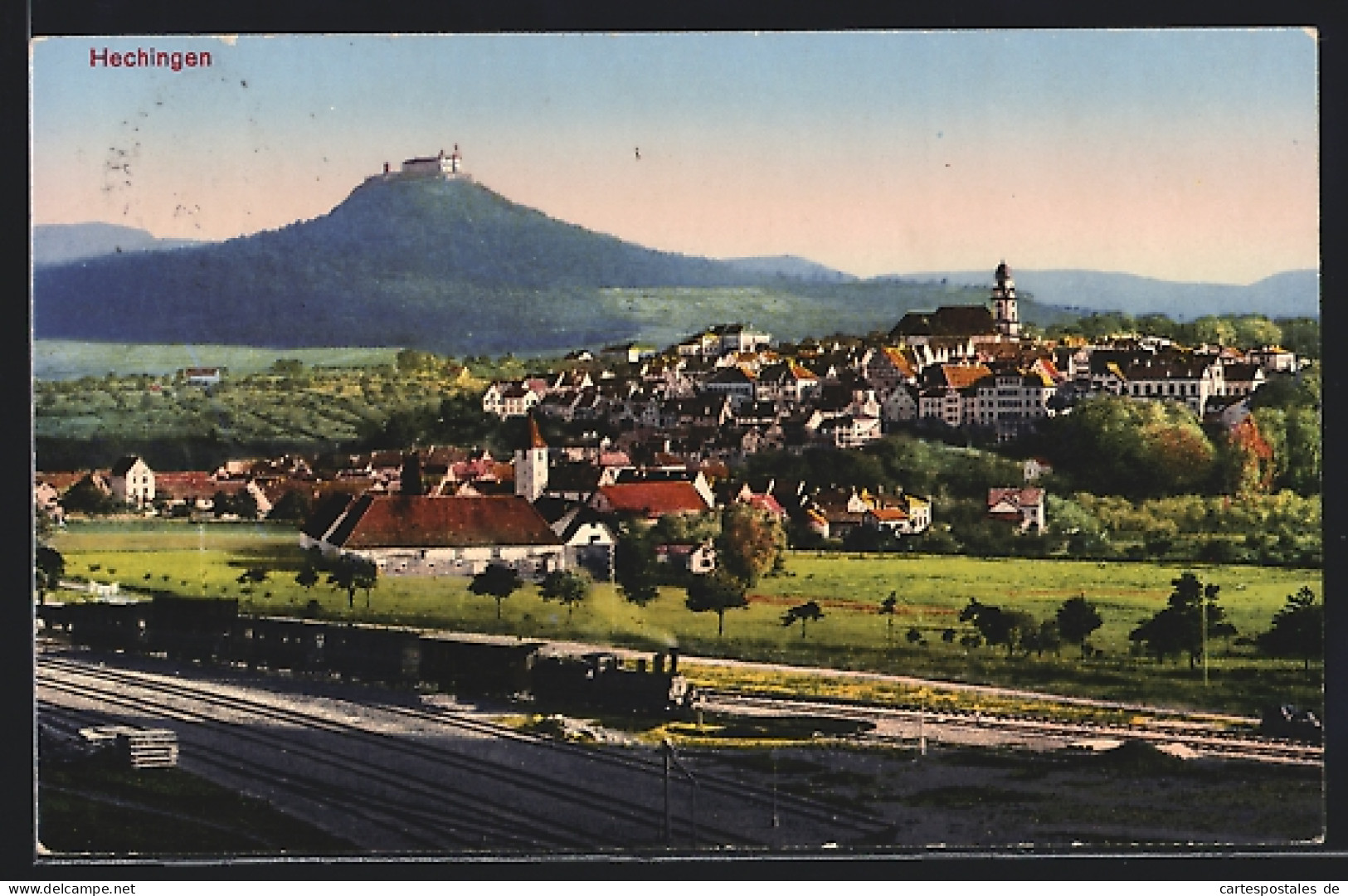 AK Hechingen, Eisenbahn, Ort Und Burg  - Hechingen