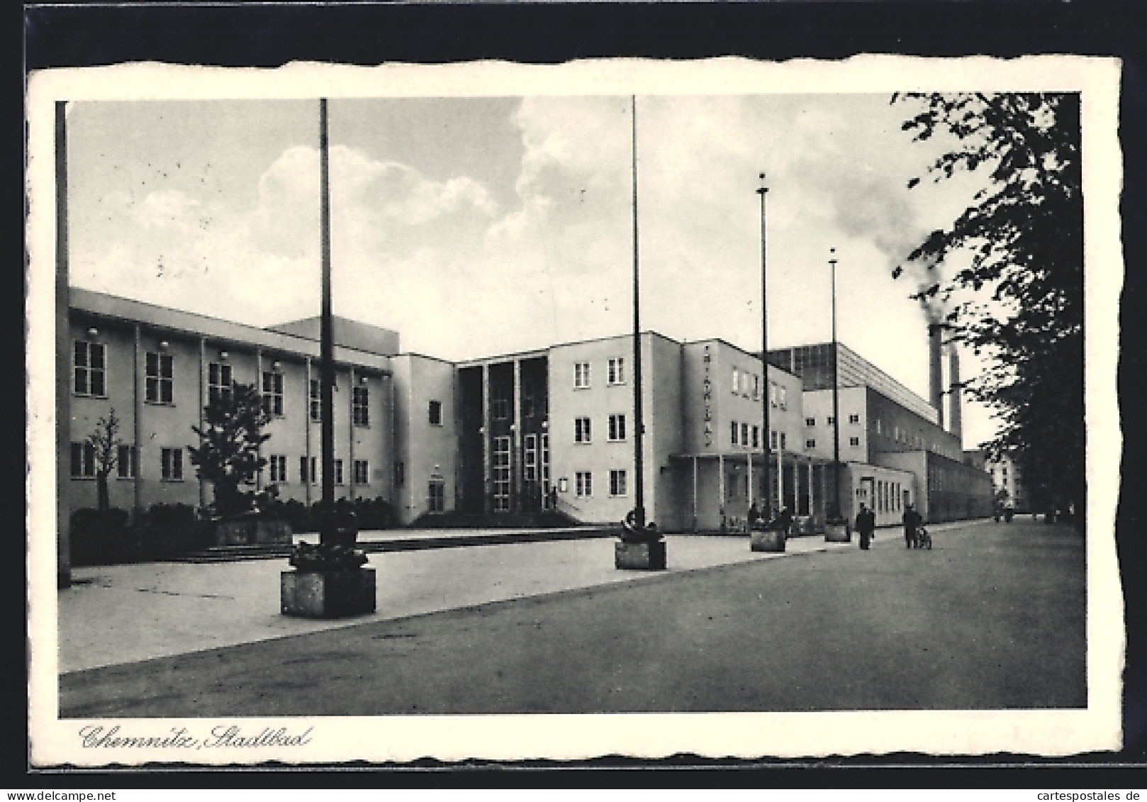 AK Chemnitz, Blick Auf Stadtbad  - Chemnitz