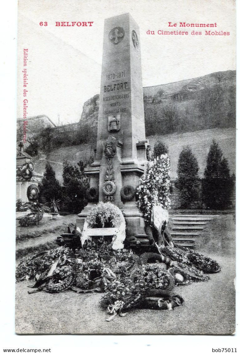 BELFORT , Le Monument Du Cimetière Des Mobiles - Belfort - Stad