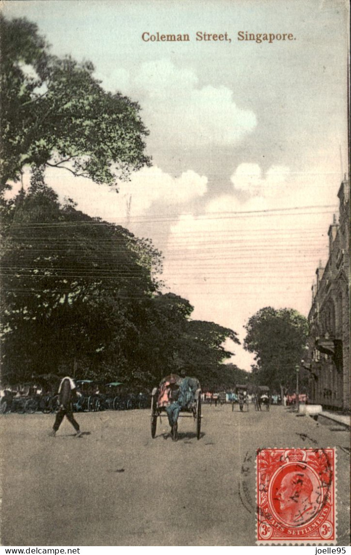 Singapore - Coleman Street - 1908 - Singapour