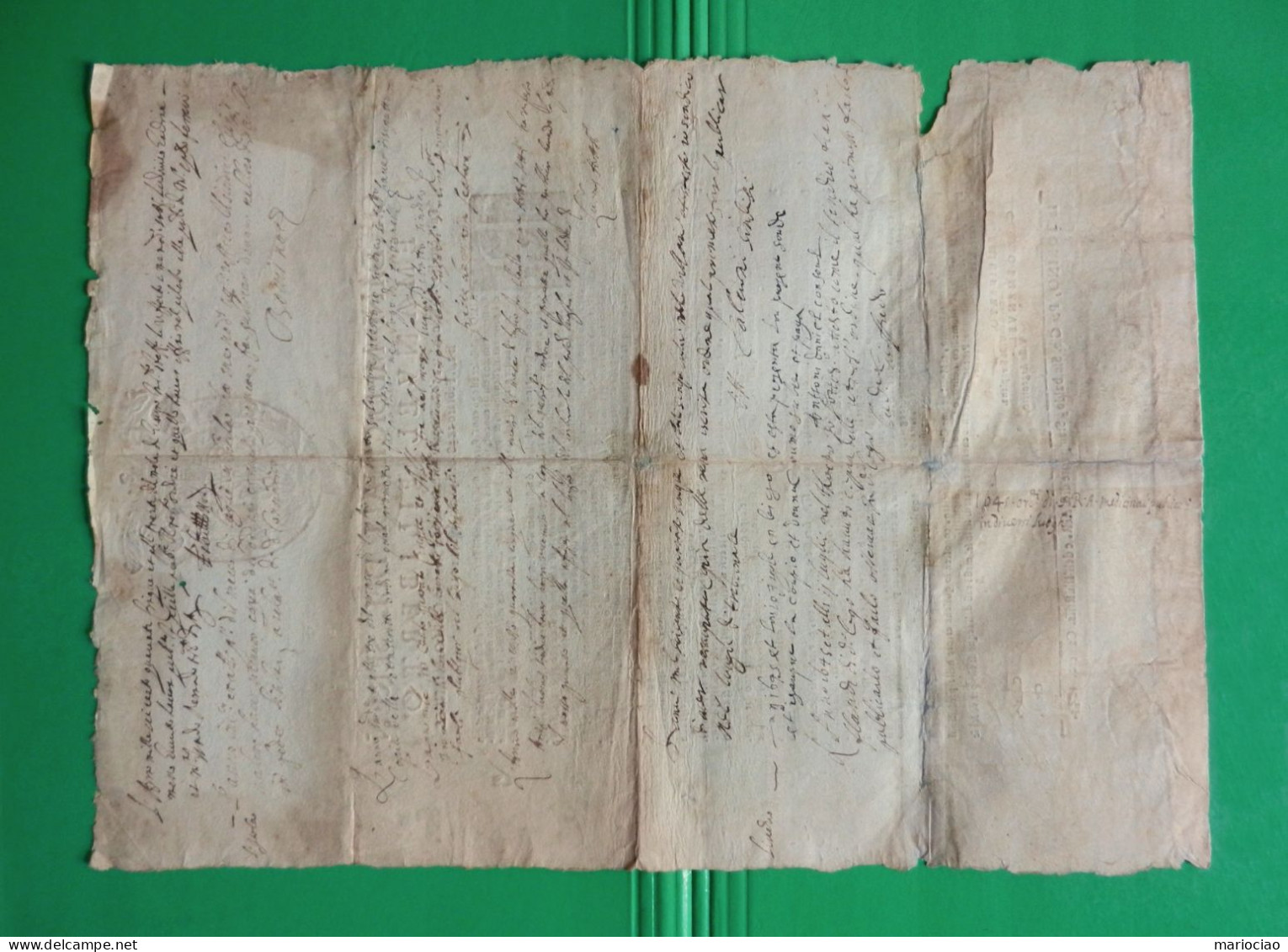 D-IT DUCATO DI SAVOIA Torino 1644 Emanuel Filiberto ORDINI MEDICINALI - Historical Documents