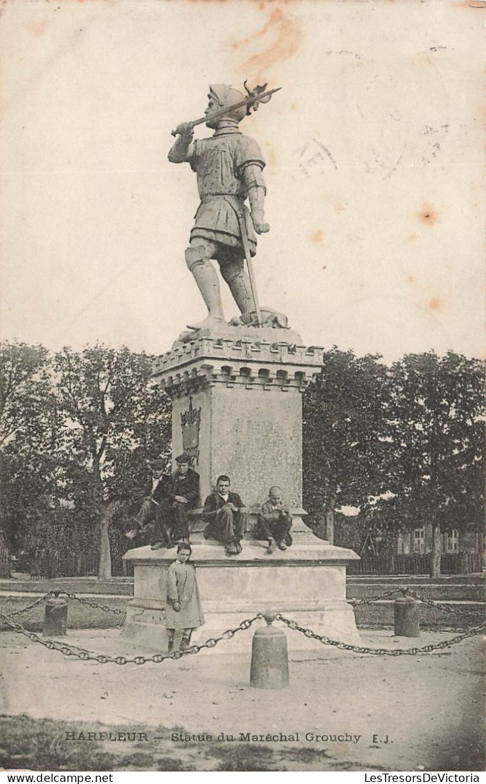 FRANCE - Harfleur - Statue Du Maréchal Grouchy - Carte Postale Ancienne - Harfleur