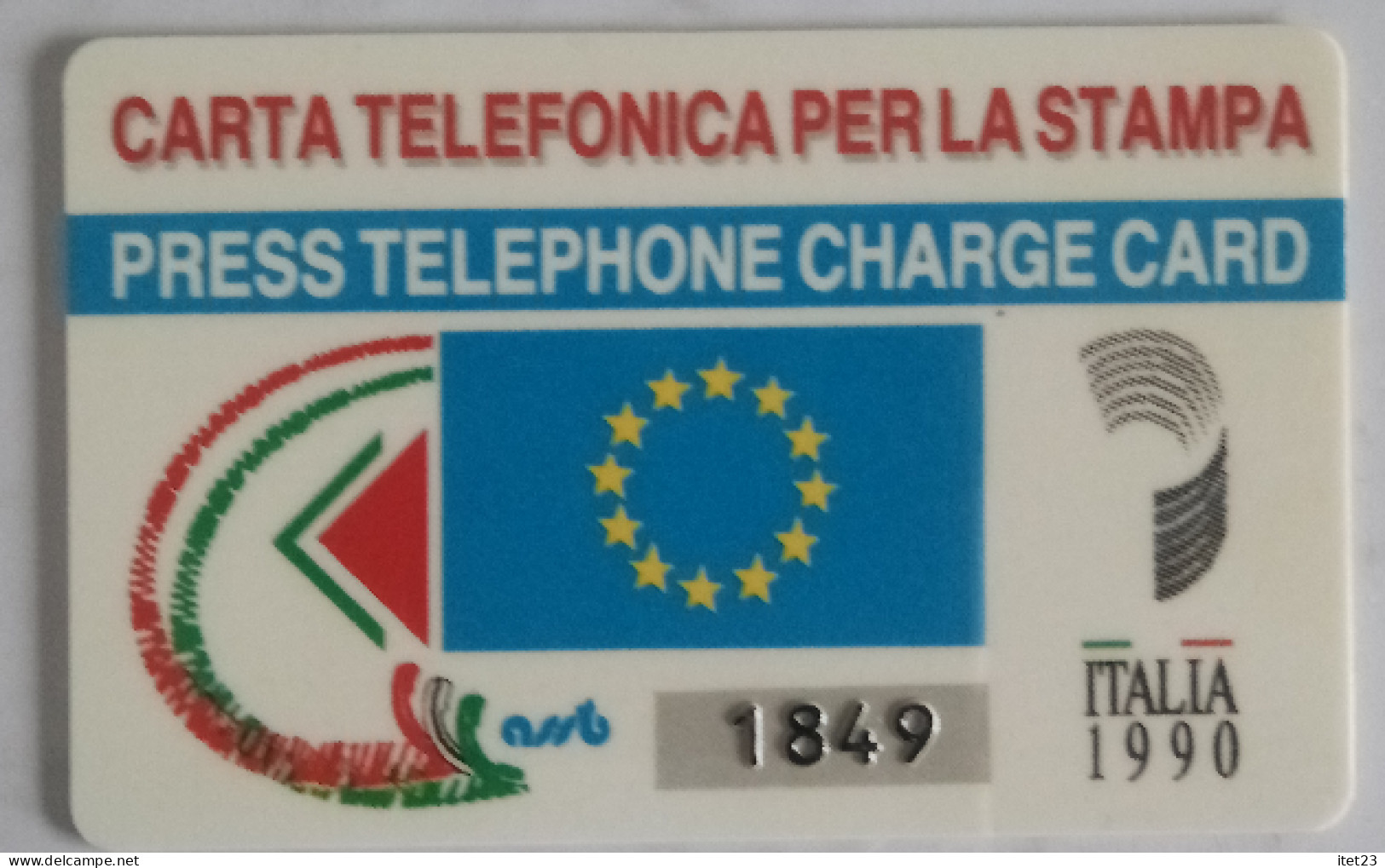 SCHEDA TELEFONICA ITALIANA - USI SPECIALI- PRESS TELEPHONE CHARGE CARD  ITALIA 1990 C&C 4025 - [4] Sammlungen