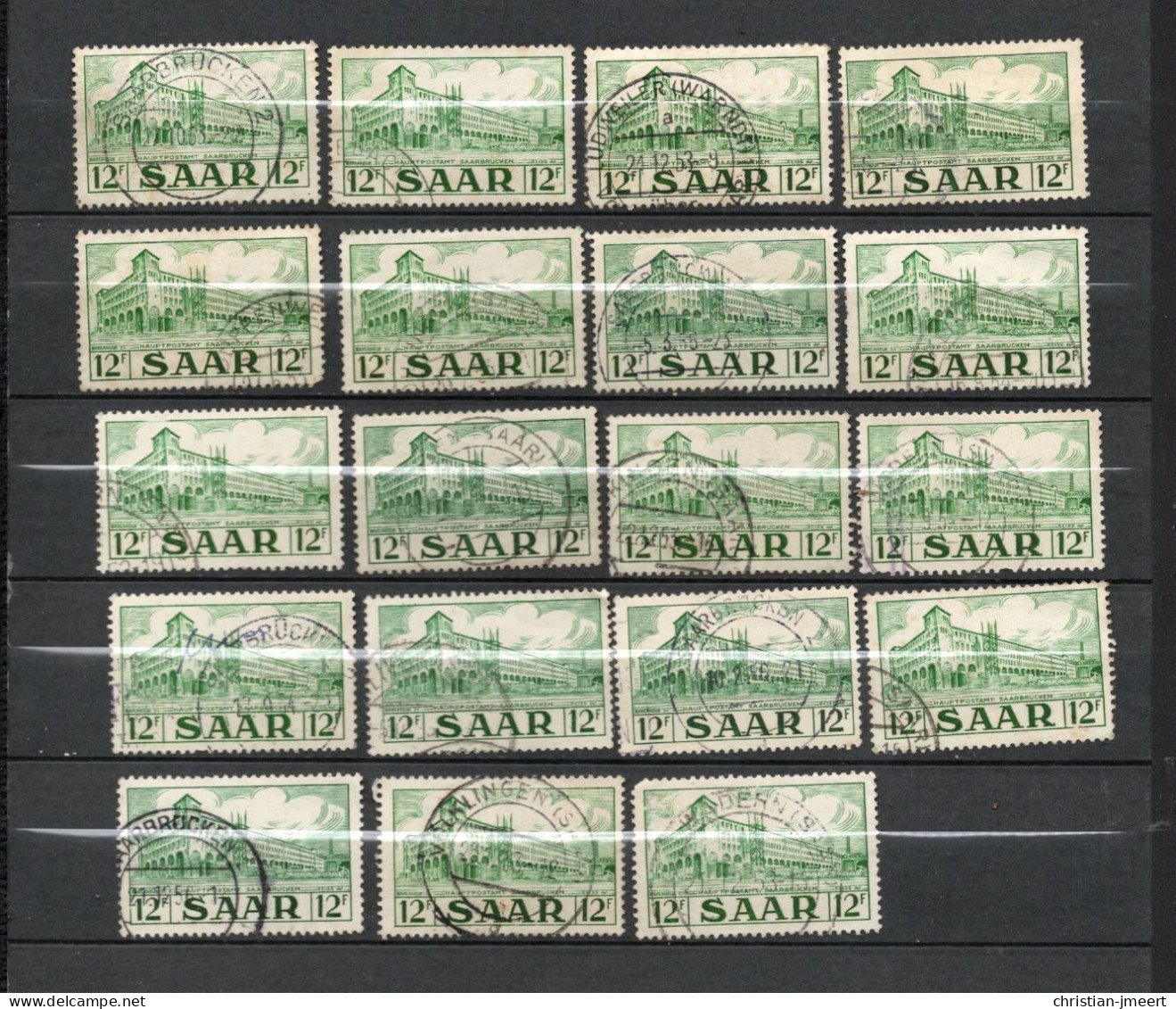 Saar  19 Timbres Oblitérés - Oblitérés