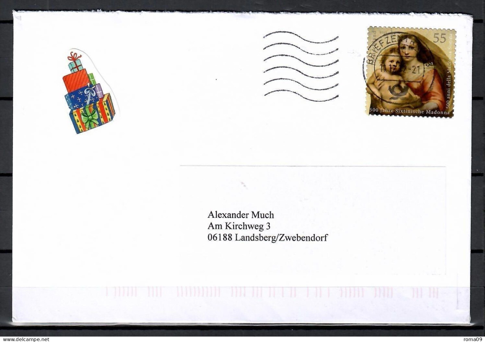 MiNr. 2965; 500 J. Sixtinische Madonna, Auf Portoger. Brief Von BZ 53 Nach Landsberg; E-92 - Lettres & Documents