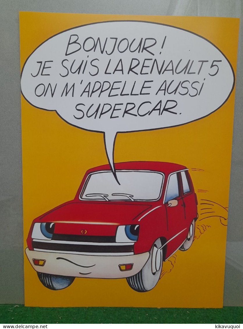 RENAULT 5 SUPERCAR - AFFICHE POSTER - KFZ