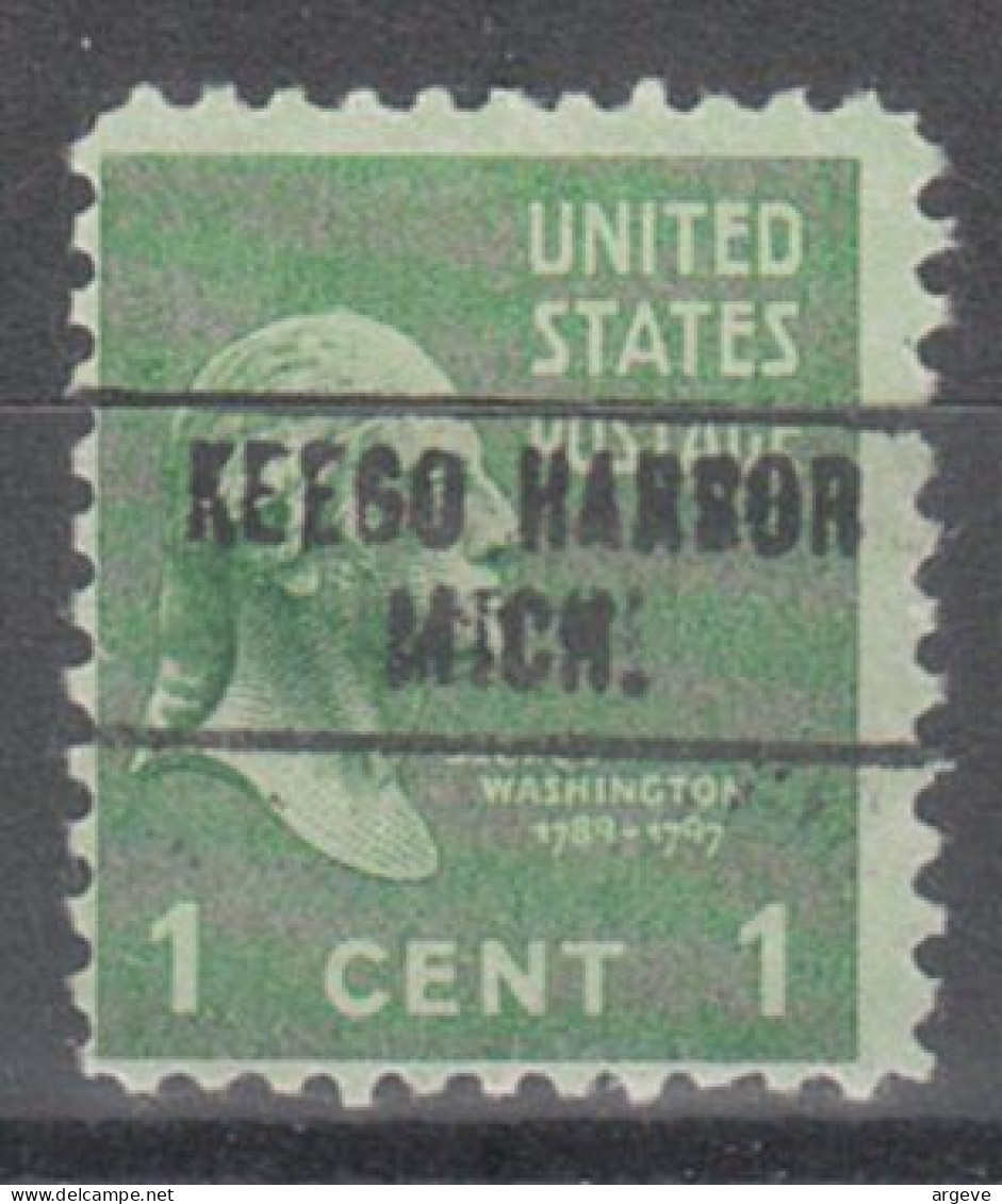 USA Precancel Vorausentwertungen Preo Locals Michigan, Keego Harbor 748 - Préoblitérés